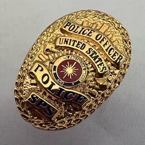 United States CIA police protective services tie tack